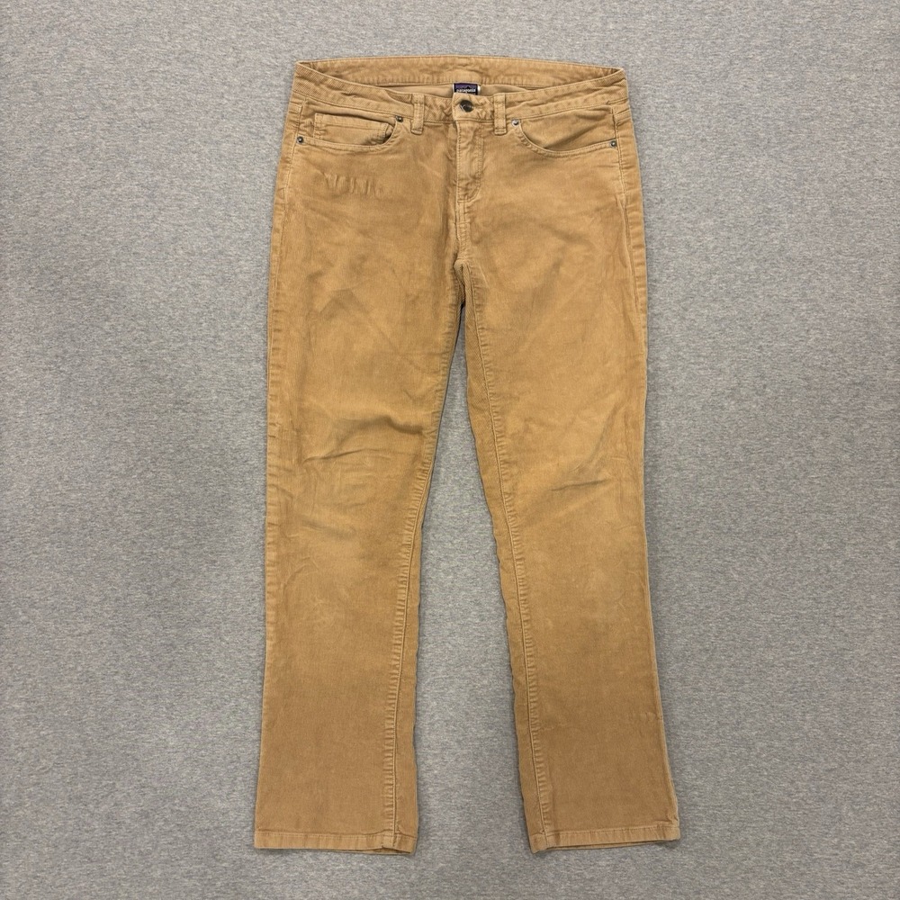 Patagonia Organic Cotton Corduroy Pants Women's Size 28 (Fits 30x30.5) Tan/Brown